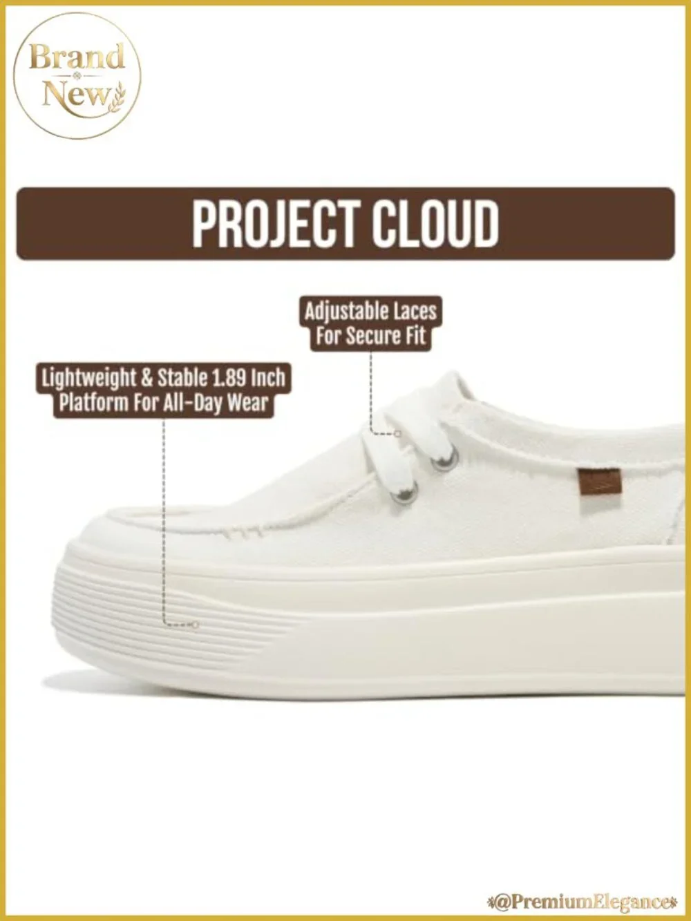 Canvas Platform Loafers Slip On Sneakers Women Comfortable